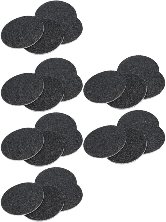 Electric Foot Sander Discs 120pcs Black Volcanic Stone Sandpaper For Callus Remover Pedicure Tool - Image 1